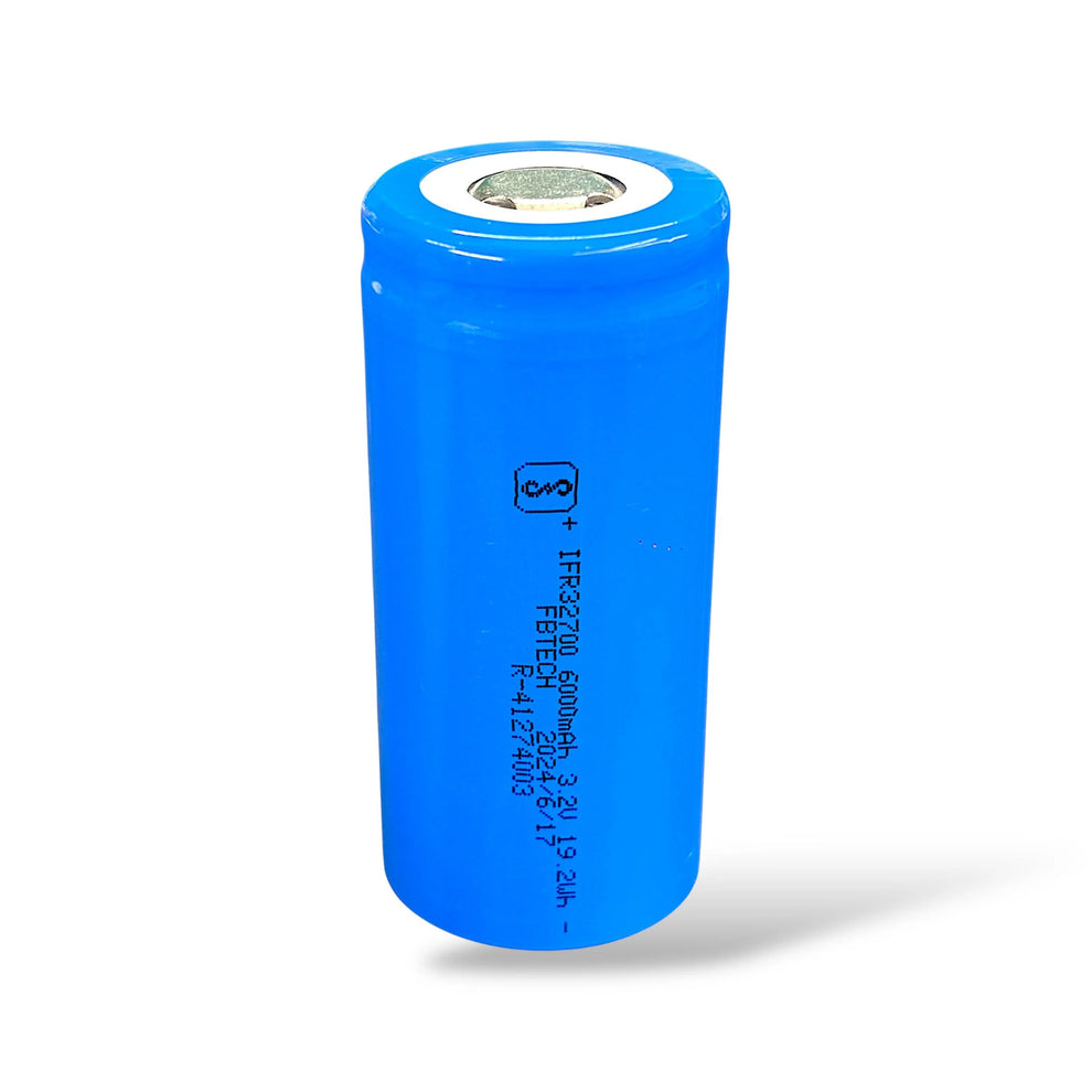 3.2V 6000mAh 19.2Wh LiFePO4 Rechargeable Battery IFR32700 Cell for Solar, EV, Power Backup & DIY Projects