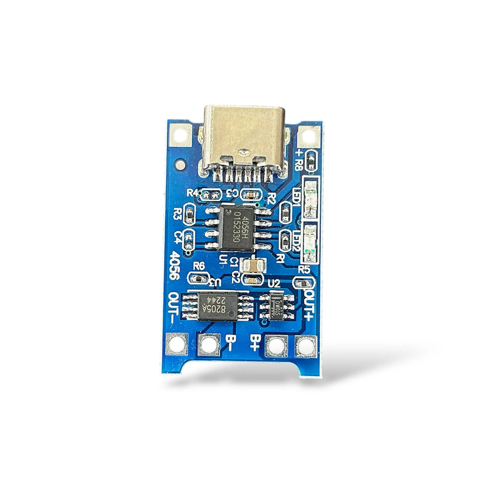 Type-C TP4056 Lithium Battery Charging Module | 5V 1A 18650 Li-ion Charger Board with Protection for DIY Electronics