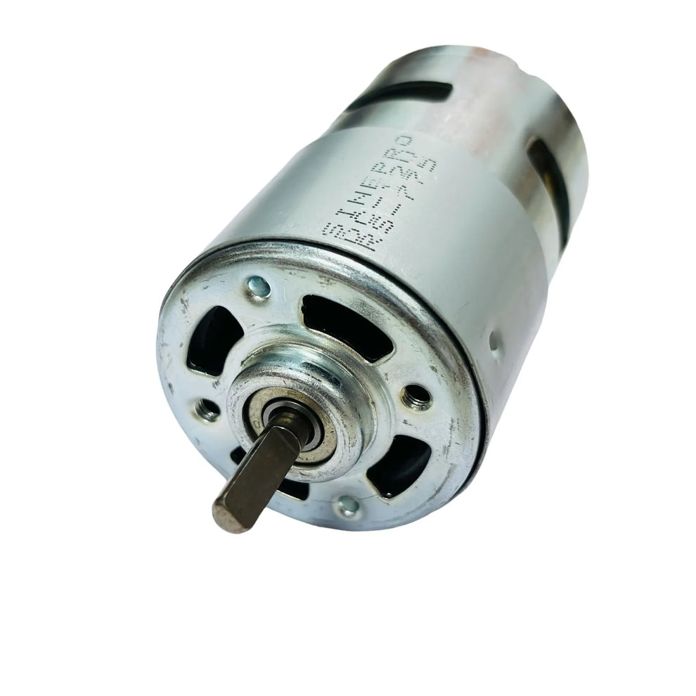 D-Shaft 775 DC 12V Motor with Original Bearing | High Torque RS-775 Motor for Robotics, Drill & DIY Projects