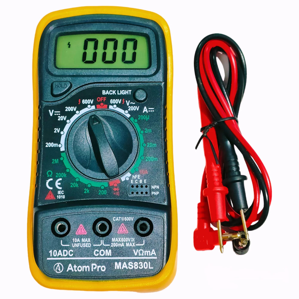 Digital Multimeter MAS830L Original AC/DC Voltage, Current & Resistance Tester
